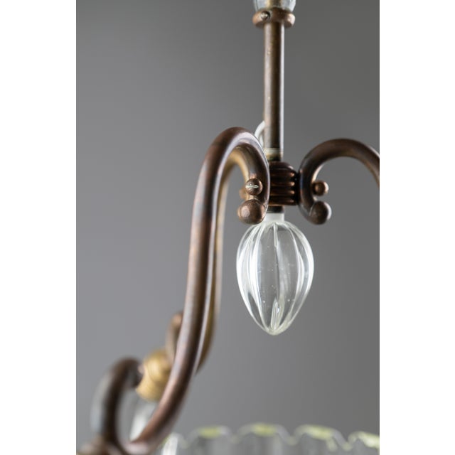 Art Deco Murano Glass Chandelier from Barovier and Toso, 1930s For Sale - Image 12 of 14