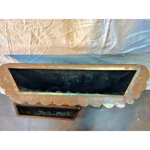 Early 20th Century French Copper and Brass Umbrella Plant Stand For Sale - Image 9 of 13