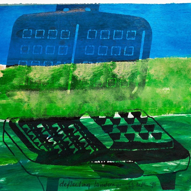 Iain BaxterIain Baxter& "Deflecting Landscape" Conceptual Monoprint Painting For Sale - Image 4 of 4