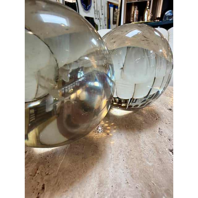 Murano Glass Decorative Spheres (Set of 4) For Sale - Image 4 of 7