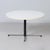 1970s Round Model 3696 Coffee Table with White Melamine Top and Chrome Base by Gispen, 1970s For Sale - Image 5 of 11
