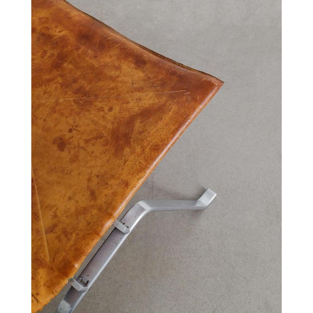 Brown PK-22 Brown Leather Steel Easy Chairs by Poul Kjaerholm for E. Kold Christensen, 1960s, Set of 2 For Sale - Image 8 of 11