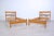 Set of Vintage Modern Wood Bed Frame, 1960s For Sale - Image 3 of 13