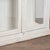 19th-Century French White Painted Oak Bookcase Display Cabinet With Glass Doors For Sale - Image 12 of 14