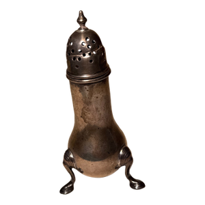 Vintage Fisher Sterling Silver Georgian Style Pepper Shaker / Caster