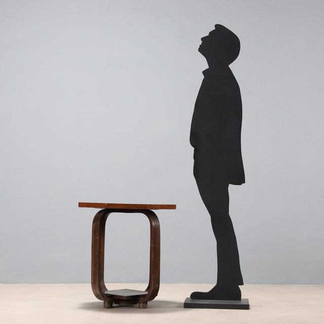 Small Art Deco Walnut Table, Italy, Early 20th Century For Sale - Image 3 of 8