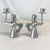 Metal 1980s Vintage Boho Chic Arts & Crafts Pewter Christmas Angel Candle Holders - A Pair. For Sale - Image 7 of 10