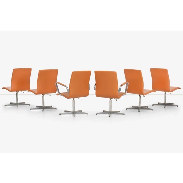 Walter Knoll Low-Back Oxford Dining Chairs Set of Six For Sale In Chicago - Image 6 of 12