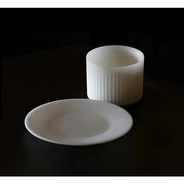 The rite of tea is made sculptural, stauary. The Statuary collection includes the milk cup with saucer, the large milk...