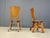 Mid-Century Modern Rustic Dutch Oak Dining Chairs, 1960s, Set of 6 For Sale - Image 3 of 13