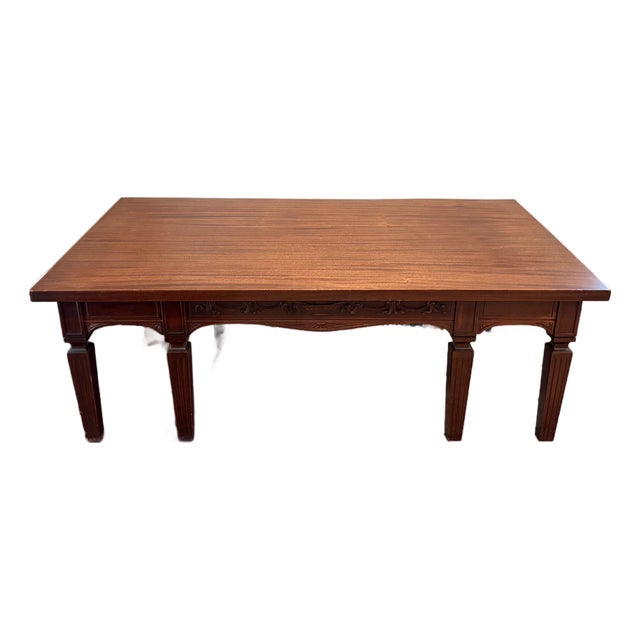 Karpen 1930s-40s Large Mahogany Coffee Table For Sale