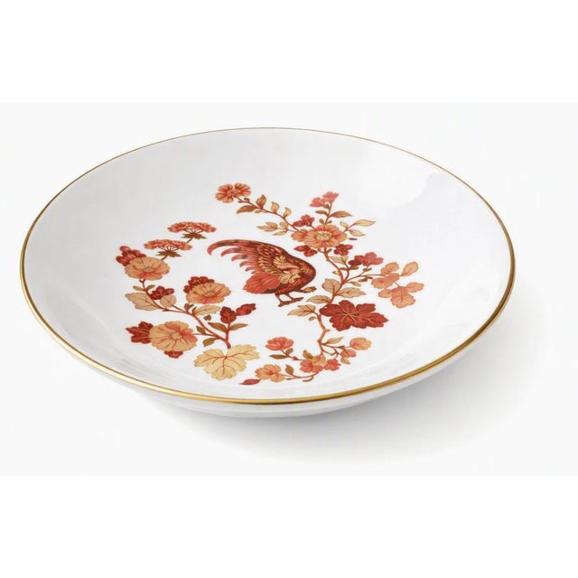 Mid 20th Century Mid 20th Century Wedgwood Mid Century Modern Vanity Dresser Set England Bone China Golden Cockerel Pattern - 8 Pcs For Sale - Image 5 of 11