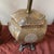 1950s Vintage Japanese Moriage Pagoda Table Lamps With White Dots & Bronze Clawfoot Base - a Pair For Sale - Image 5 of 9