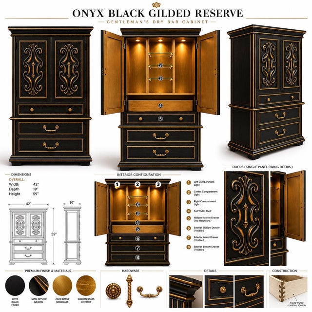 MOBILE-READY BLURB A dramatic statement piece blending old-world craftsmanship with boutique hospitality styling, this...