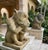 A Pair of Vintage Seated Cast Stone Gargoyle Garden Statues For Sale - Image 11 of 12