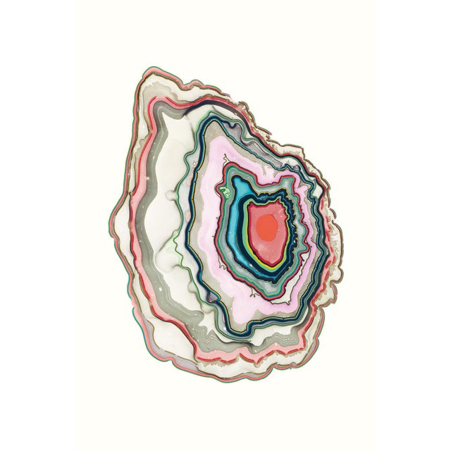 Contemporary marbling giclée print. High-quality limited edition marbling artwork by danish artist Pernille Snedker...