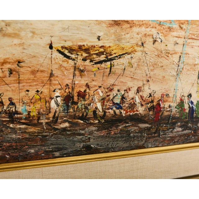 Pascal Cucaro Oil Board Midcentury Painting For Sale - Image 12 of 18