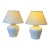 Raw Ceramic Jug Style Table Lamps, Pair For Sale