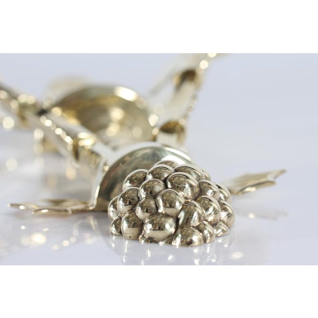 Art Nouveau Wall Lights in Brass in the style of Thorvald Bindesbøll, Denmark, 1900s, Set of 2 For Sale - Image 4 of 16