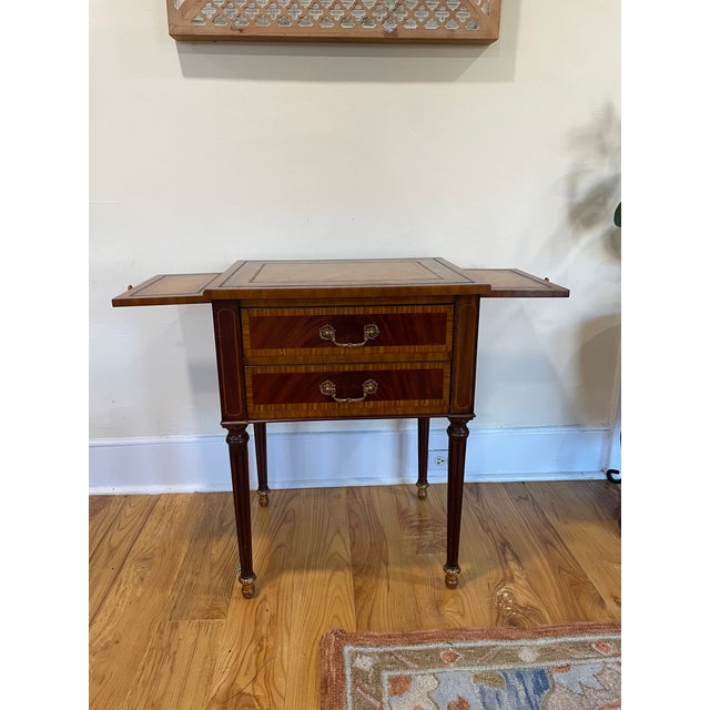 1980s Maitland Smith Library Table For Sale In New York - Image 6 of 11