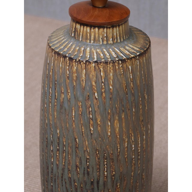 Mid-Century Modern Large Stoneware Rubus Table or Lamp by Gunnar Nylund for Rörstrand, Sweden, 1960s For Sale - Image 3 of 13