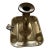 Vintage Georgian Brass Chamber-Stick Candle Holder For Sale