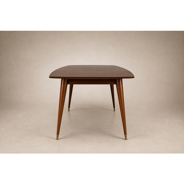 Giuseppe Scapinelli Extendable Brazilian Rosewood Dining Table, Brazil, 1950s For Sale - Image 9 of 18