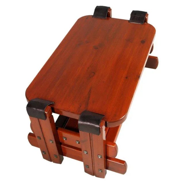 Wood Italian Modernist Living Room Set, 1970s, Set of 4 For Sale - Image 7 of 11