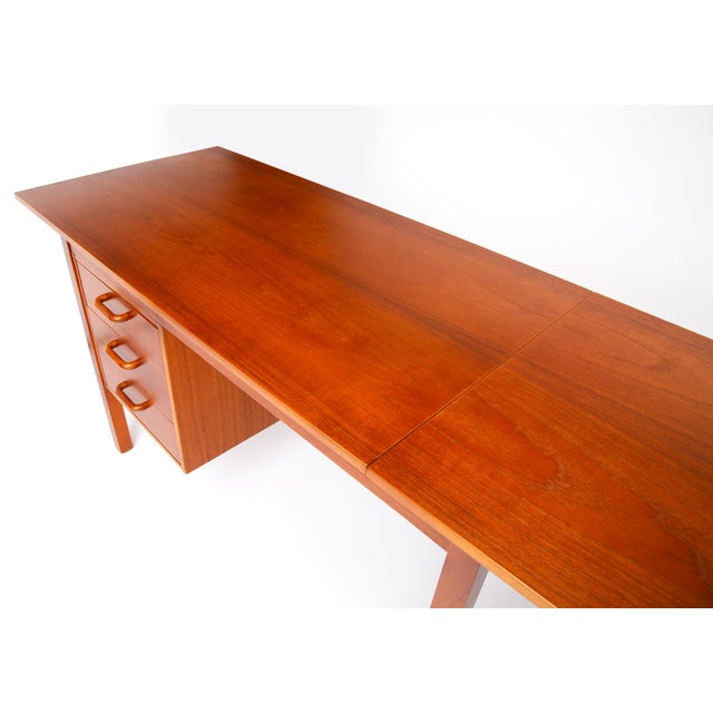 Danish Modern Sliding Top Desk For Sale - Image 9 of 9