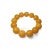 Antique natural Baltic amber bead slide-on bangle bracelet. This stunning piece features 13 natural perfectly round amber...