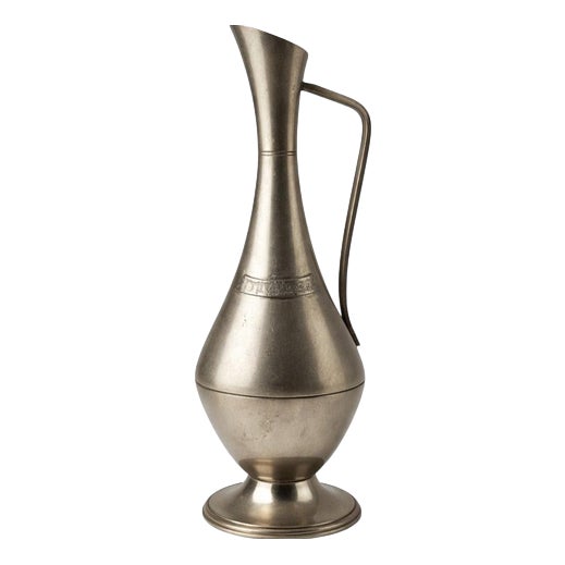 Swedish Modern Pewter Vase from Gab Guldsmedsaktiebolaget, 1940s For Sale