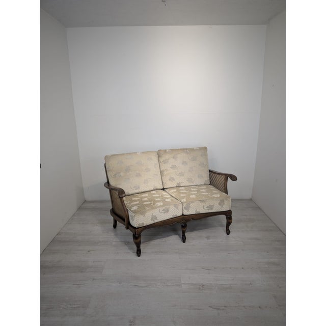 Vintage Louis Sofa with Woven Sides, 1965 For Sale - Image 3 of 18