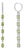 Peridot Huggie Drop Earrings, Silver, Gold, Pair For Sale