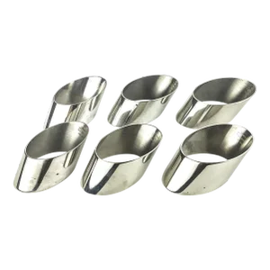 Mid Century Modern Silver Plate Napkin Holders - Set of 6