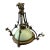 Antique Mid 19th Century Chandelier Made of Bronze and Glass For Sale