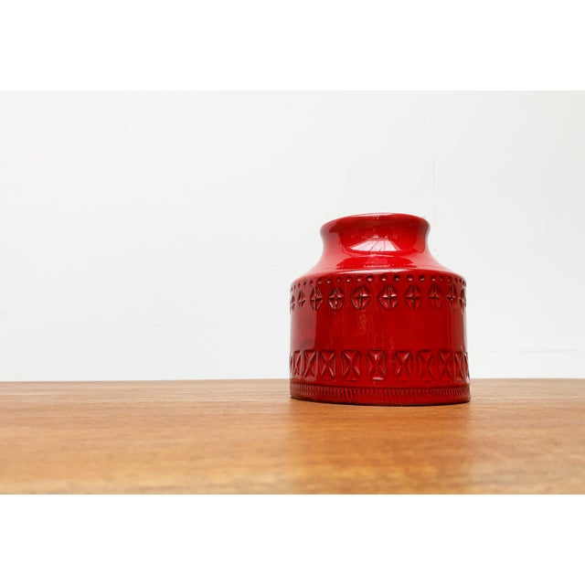 Mid-Century Italian Red Pottery Vase by Aldo Londi for Bitossi, 1960s For Sale - Image 17 of 18