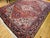 Vintage Heriz Rug, Hand-Knotted Wool, Geometric Medallion Pattern, Red & Navy, 9x11 For Sale - Image 9 of 17