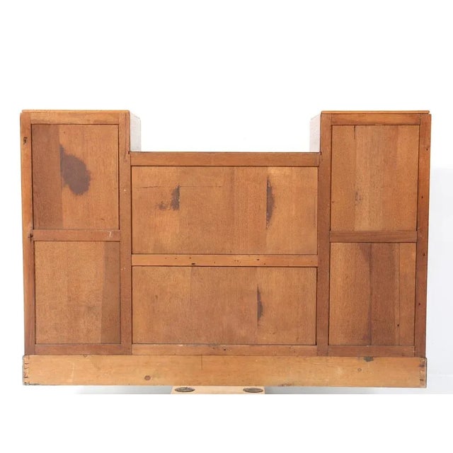 Brown Art Deco Modernist Oak Credenza or Sideboard, 1920s For Sale - Image 8 of 9