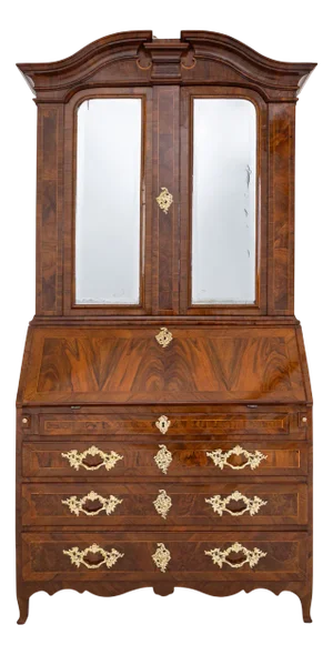 Mid-18th Century Baroque Secretary Cabinet, Saxony