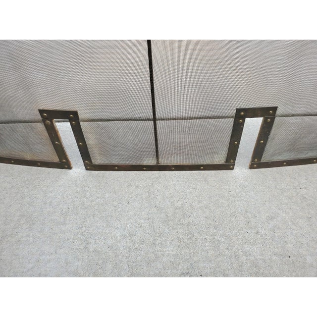 Antique French Fine Bronze 19th Century Fire Screen For Sale - Image 12 of 13