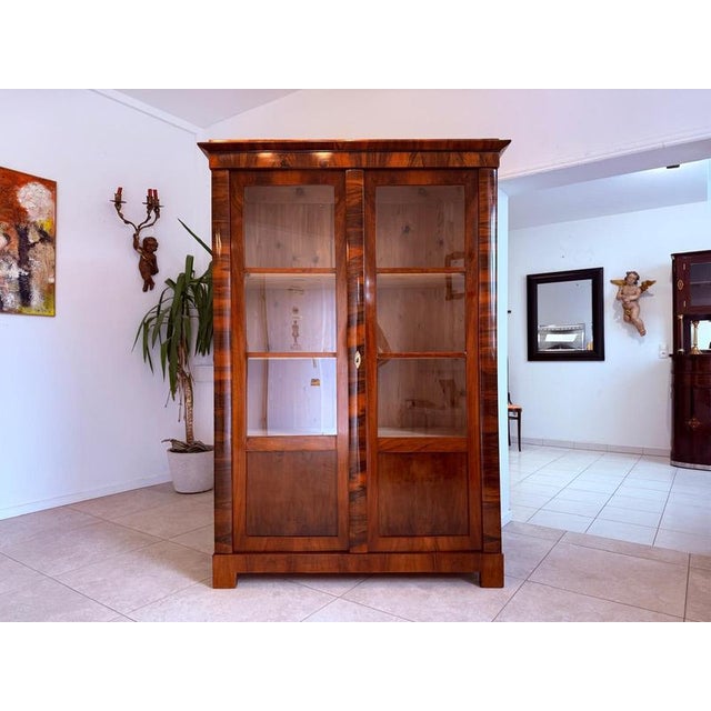 Antique Biedermeier Display Cabinet For Sale - Image 4 of 18