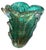 Green Seguso Murano Green & Gold Aventurine Art Glass Vase. Mid-20th Century. For Sale - Image 8 of 9