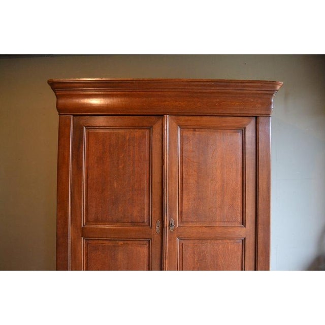 Antique Louis Philippe Oak Cabinet For Sale - Image 3 of 10