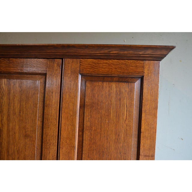 Antique Oak Wooden Cupboard For Sale - Image 4 of 10