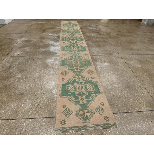 Textile Galerie Shabab Collection Mid-20th Century Turkish Anatolian Long Runner For Sale - Image 7 of 9