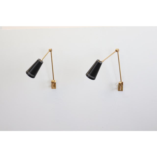 Adjustable Wall Lights by Stilnovo, 1950s, Set of 2 For Sale - Image 9 of 18