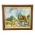 Vintage 1960s Original Abstract Lanscape Framed Art Painting by Jean Claude Mayodon For Sale