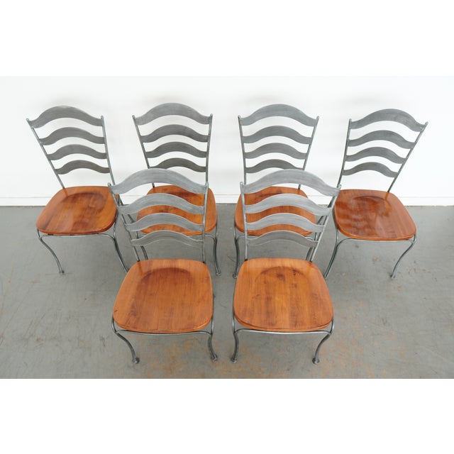 Brown Vintage Ethan Allen Legacy Collection Dining Set (Set of 7) For Sale - Image 8 of 17