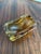 Glass Mid 20th Century Murano Style Sommerso Glass Ashtray in Amber and Citrine For Sale - Image 7 of 8