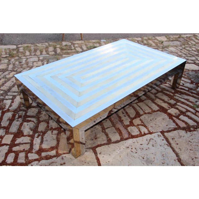 Large Coffee Table by Maison Jansen, 1970s For Sale - Image 12 of 12